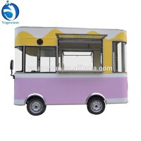 New Style Electric Four Wheels Mobile Fast Food Trucks With Hot Dog For Sale Fried Ice Cream Machine